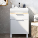 Комплект  Унитаз подвесной STWORKI Стокгольм Clean On DPL EO slim 63428 безободковый + Мебель для ванной STWORKI Дублин 50