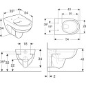 Комплект Инсталляция Geberit Duofix Sigma 12 Plattenbau с кнопкой смыва + Унитаз Geberit Renova безободковый