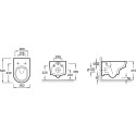 Комплект Инсталляция Geberit Duofix UP320 с кнопкой смыва + Унитаз Jacob Delafon Odeon Rive Gauche безободковый + Шумоизоляция