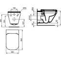 Комплект Инсталляция Geberit Duofix Платтенбау 4 в 1 с кнопкой смыва + Унитаз Ideal Standard Tonic II безободковый