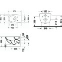 Комплект Унитаз Duravit Architec 45720900A1 + Инсталляция Geberit Duofix Delta 3 в 1 с кнопкой смыва