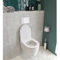 Комплект Унитаз Duravit ME by Starck 2530090000 с микролифтом + Инсталляция Ideal Standard Prosys Frame с кнопкой смыва белая