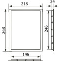 Люк настенный Evecs Л2025 Gray Metal