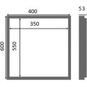 Люк настенный Люкер AL-KR 60x40