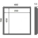 Люк настенный Люкер AL-KR 70x40