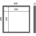 Люк настенный Люкер К 20x40