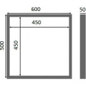 Люк настенный Люкер К 50x60