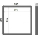 Люк настенный Люкер К 60x20