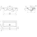 Мебельная раковина Runo Como 70