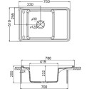 Мойка кухонная AQUATON Беллис 78 терракотовая