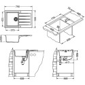 Мойка кухонная Alveus Cadit Granital 20 terra
