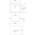 Мойка кухонная AquaGranitEx M-56 черная