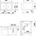 Мойка кухонная Blanco Tipo 8 Compact сталь матовая