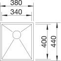 Мойка кухонная Blanco Zerox 340-IF