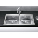 Мойка кухонная Blanco Zerox 400/400-IF/А клапан-автомат
