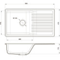 Мойка кухонная GranFest Quarz Z 73 песок