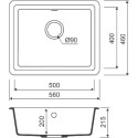 Мойка кухонная IDDIS Tanto TU3W561i87