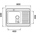 Мойка кухонная Kaiser KSS-8060 L