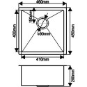 Мойка кухонная Melana D4645HB графит