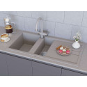 Мойка кухонная Omoikiri Kitagawa 100-2-GR leningrad grey