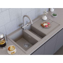 Мойка кухонная Omoikiri Kitagawa 100-2-GR leningrad grey