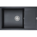 Мойка кухонная Paulmark PM317850-BLM черный металлик