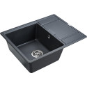 Мойка кухонная Paulmark Weimar PM216550-BLM черный металлик
