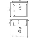 Мойка кухонная Polygran Argo 560 черная