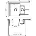 Мойка кухонная Polygran Brig 770 бежевая