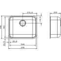 Мойка кухонная Reginox IB 50x40 U LUX сталь