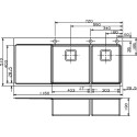 Мойка кухонная Reginox Nevada 40x30 LUX OKG right L сталь