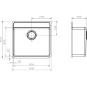 Мойка кухонная Reginox Ohio 50x40 Tapwing LUX 3,5