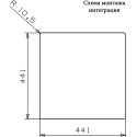 Мойка кухонная Reginox Ontario 40x40 Cuadrat LUX OKG L сталь