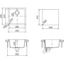 Мойка кухонная Schock Quadro 50 (N-100S) мокка