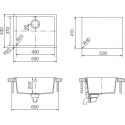 Мойка кухонная Schock Quadro 60 (N-100) мокка