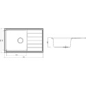 Мойка кухонная Seaman Eco Roma SMR-7850A без отверстий