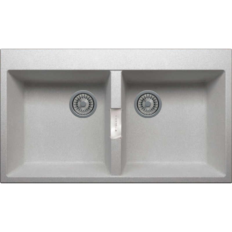 Мойка кухонная Tolero Loft TL-862/001 cерый металлик