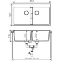 Мойка кухонная Tolero Loft TL-862/001 cерый металлик