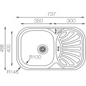 Мойка кухонная TopZero Galant GAP737.488