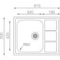 Мойка кухонная TopZero Lotus LTL615.500
