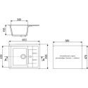 Мойка кухонная Ulgran U-207-310 серая