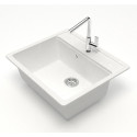 Мойка кухонная ZETT lab. T009Q001 белый лед