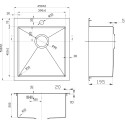 Мойка кухонная Zorg Inox Pvd SZR-4551 bronze
