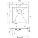 Мойка кухонная Zorg Light ZL R 450510 GRAFIT