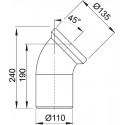 Отвод AlcaPlast A90-45