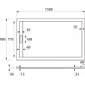 Поддон для душа Cezares Tray 150х90 см искусственный мрамор