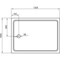 Поддон для душа Cezares Tray прямоугольный 120/100, акриловый