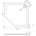 Поддон для душа Good Door Пента 100x100 с ножками и экраном