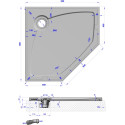 Поддон для душа GuteWetter Deluxe 90x90x4 P белый