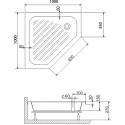 Поддон для душа RGW BТ/CL-S 16180500-51-A 100x100